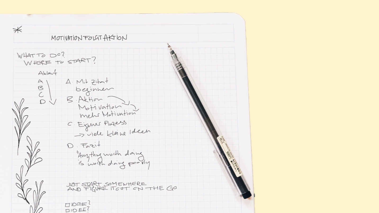 Aktion führt zu Motivation