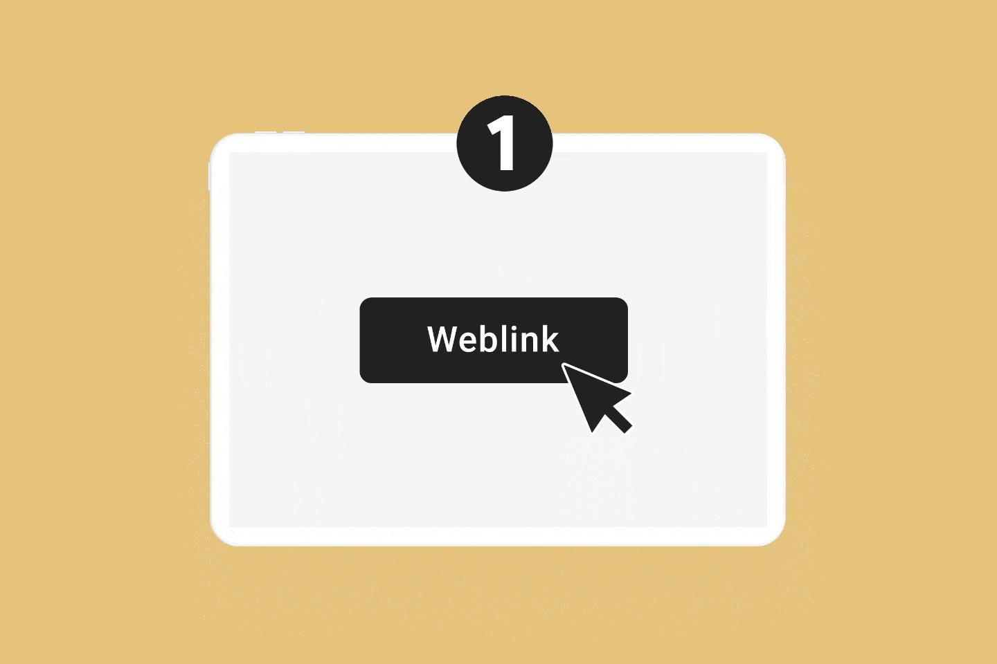 Bild 1 «Weblink anklicken» einer einfachen Schritt-für Schritt-Anleitung wie die Videotelefonie funktioniert.