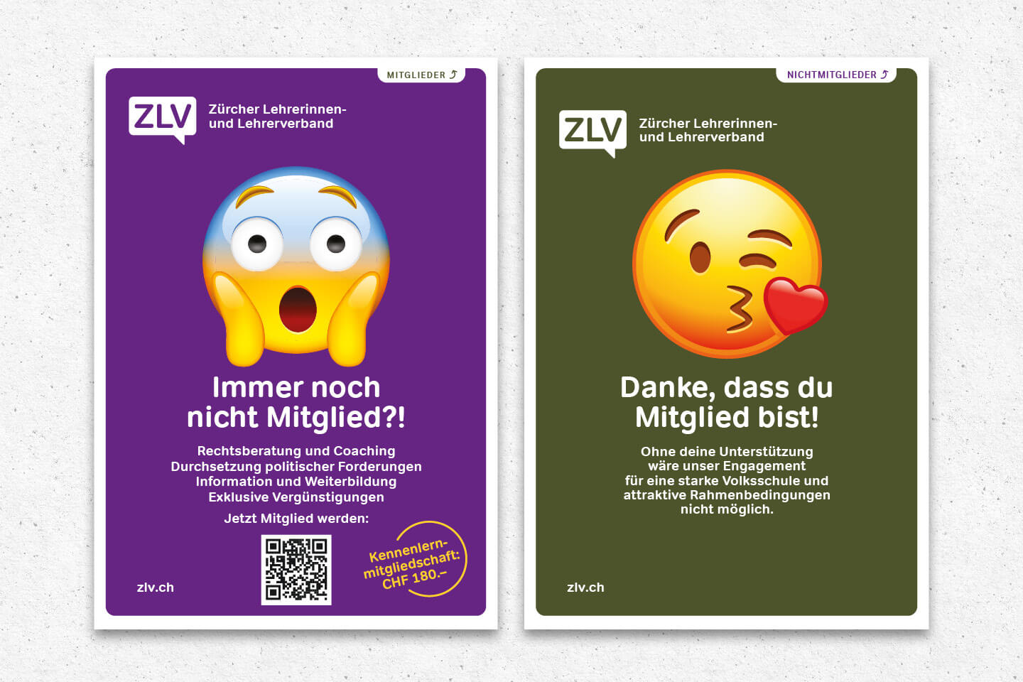 Flyer zur Mitgliederwerbung.