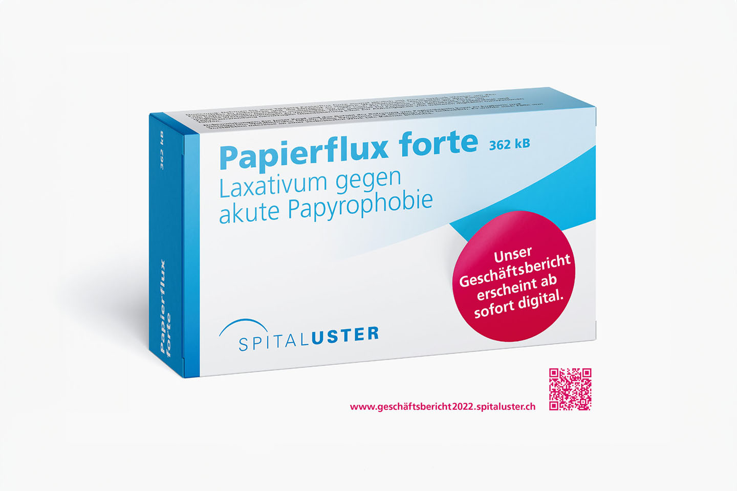 Mockup einer Medikamenteverpackung.