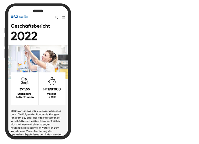 Digitale Jahresberichte für Spitzenmedizin