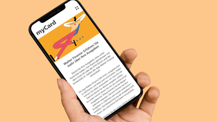 Die Kreditkarte im Zentrum